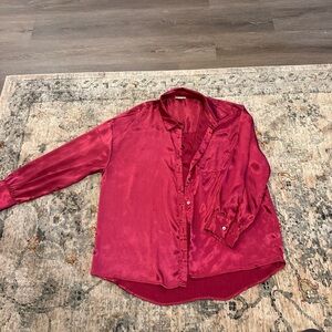ANDREE BY UNIT Fuchsia Satin Top